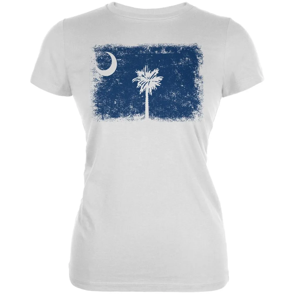 Born and Raised South Carolina State Flag Juniors Soft T Shirt sold by Old Glory