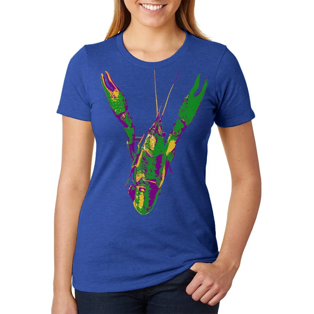 Mardi Gras Crawfish Womens Soft Heather T Shirt sold by Old Glory product image thumbnail 3