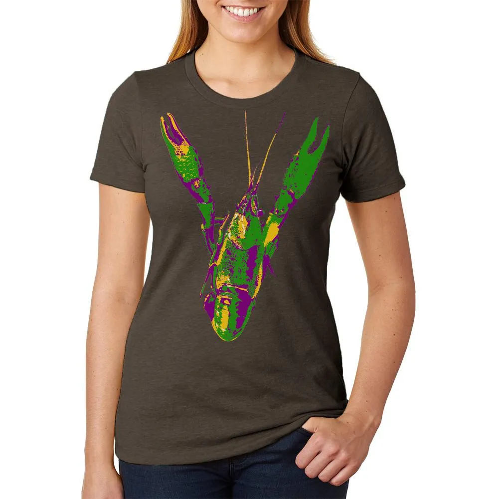 Mardi Gras Crawfish Womens Soft Heather T Shirt sold by Old Glory product image thumbnail 2