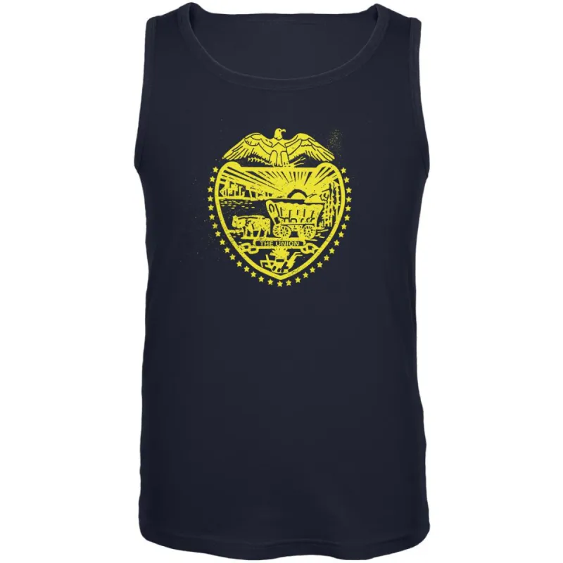 Born and Raised Oregon State Flag Mens Tank Top sold by Old Glory