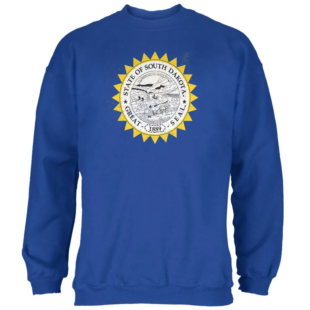 Born and Raised South Dakota State Flag Mens Sweatshirt sold by Old Glory