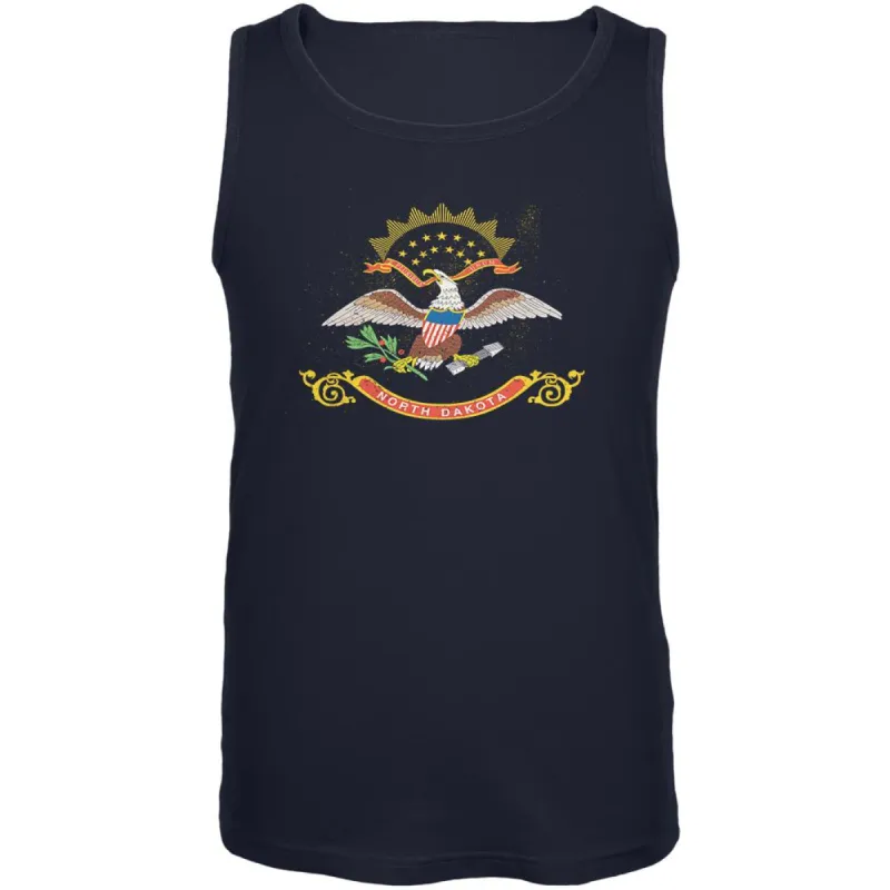 Born and Raised North Dakota State Flag Mens Tank Top sold by Old Glory