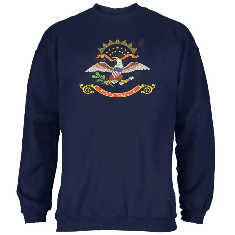 Born and Raised North Dakota State Flag Mens Sweatshirt sold by Old Glory