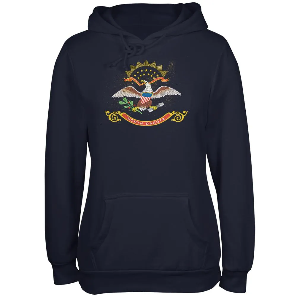 Born and Raised North Dakota State Flag Juniors Soft Hoodie sold by Old Glory
