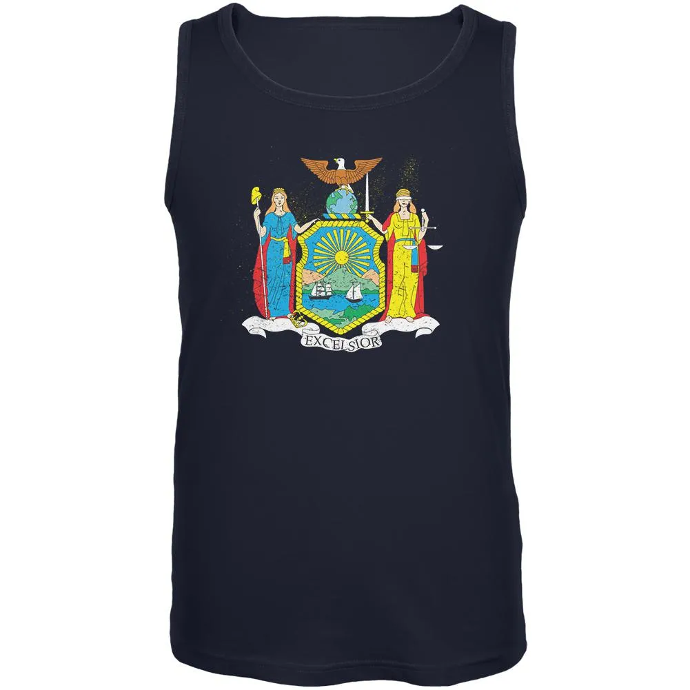 Born and Raised New York State Flag Mens Tank Top sold by Old Glory