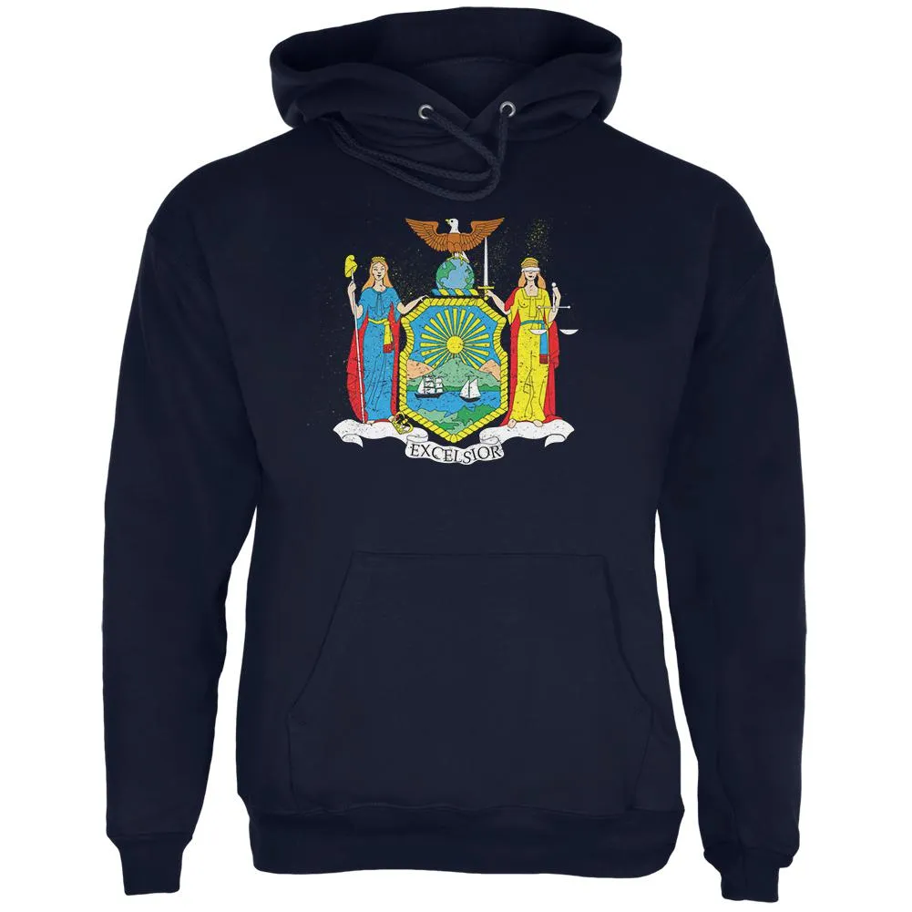 Born and Raised New York State Flag Mens Hoodie sold by Old Glory