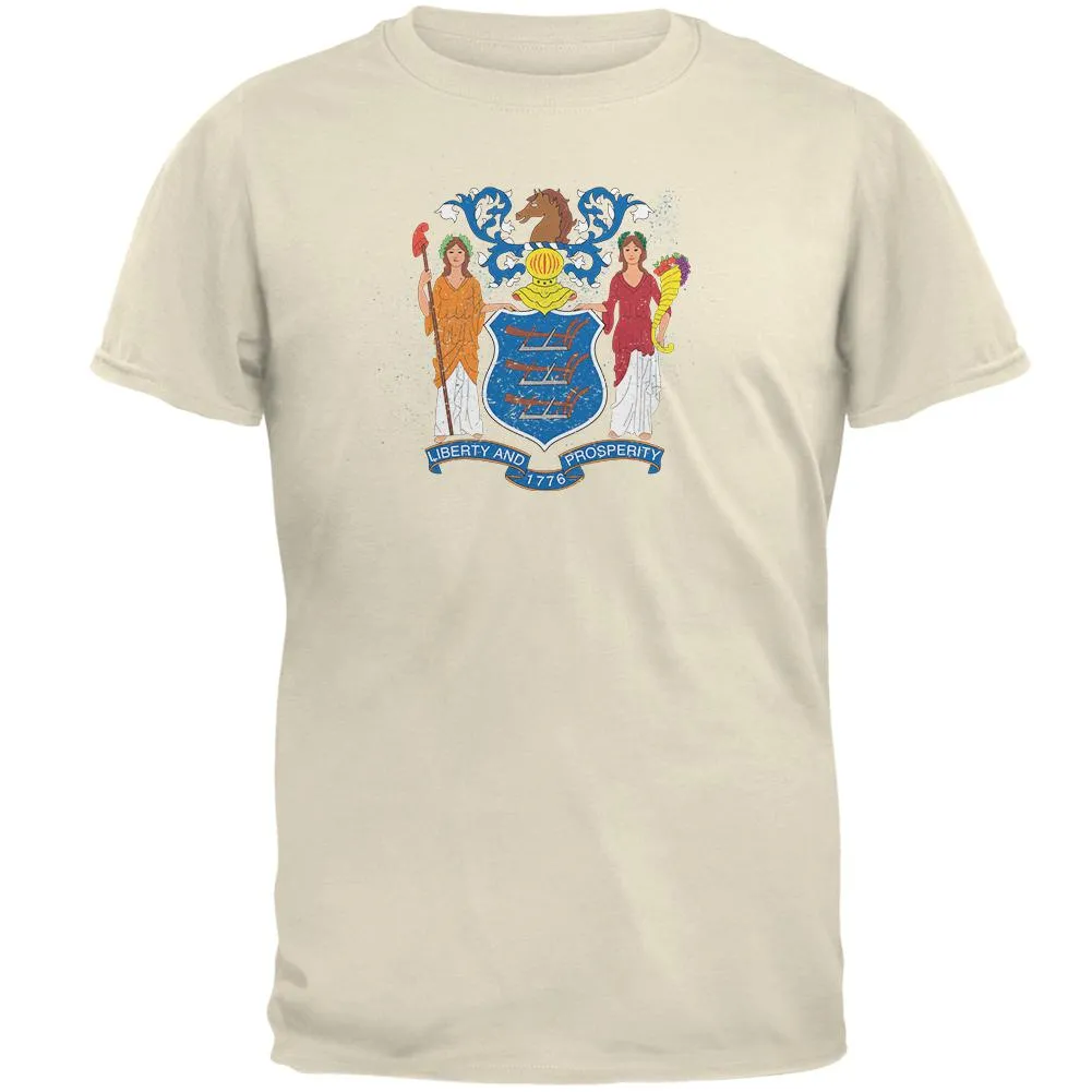 Born and Raised New Jersey State Flag Mens T Shirt sold by Old Glory