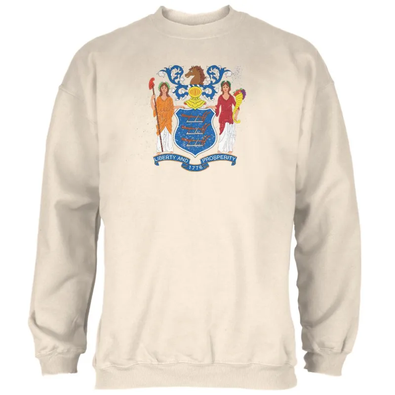 Born and Raised New Jersey State Flag Mens Sweatshirt sold by Old Glory