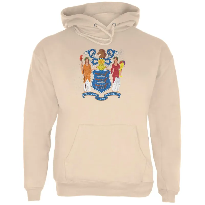 Born and Raised New Jersey State Flag Mens Hoodie sold by Old Glory
