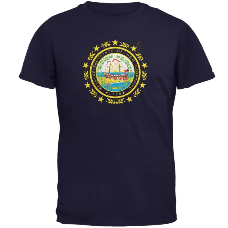 Born and Raised New Hampshire State Flag Mens T Shirt sold by Old Glory