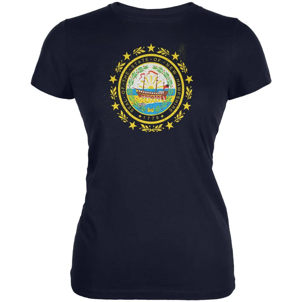 Born and Raised New Hampshire State Flag Juniors Soft T Shirt sold by Old Glory