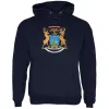 Born and Raised Michigan State Flag Mens Hoodie sold by Old Glory
