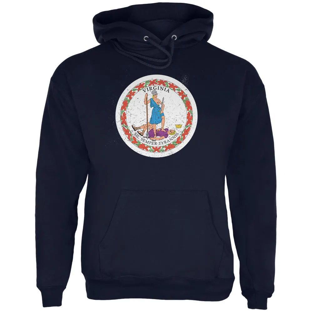 Born and Raised Virginia State Flag Mens Hoodie sold by Old Glory