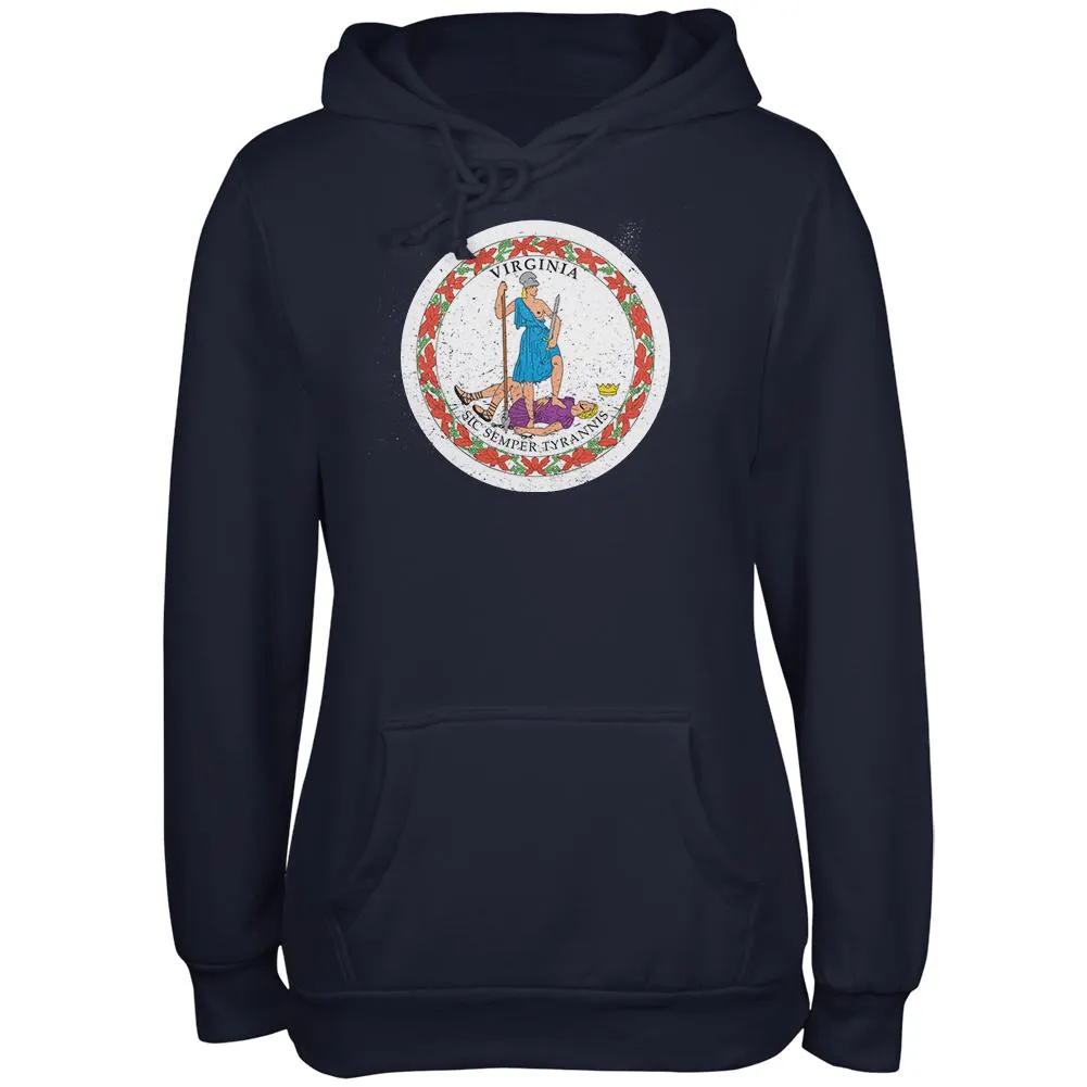Born and Raised Virginia State Flag Juniors Soft Hoodie sold by Old Glory