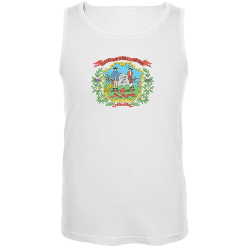 Born and Raised West Virginia State Flag Mens Tank Top sold by Old Glory