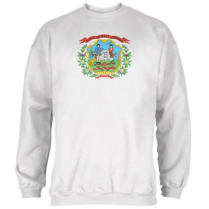 Born and Raised West Virginia State Flag Mens Sweatshirt sold by Old Glory