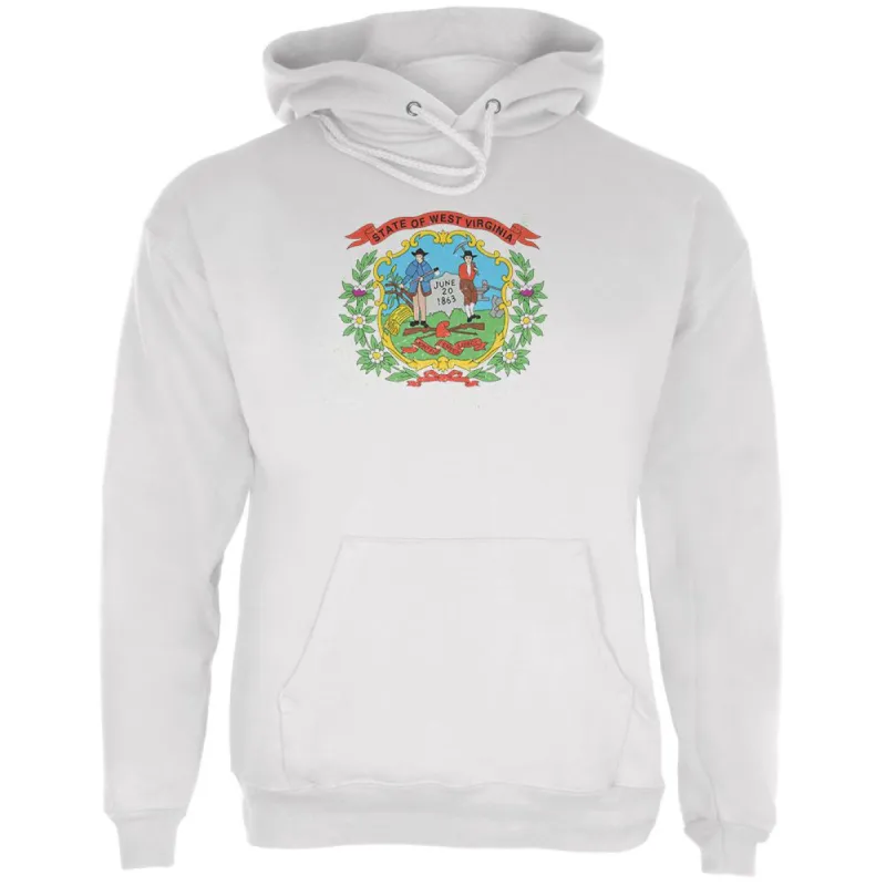Born and Raised West Virginia State Flag Mens Hoodie sold by Old Glory