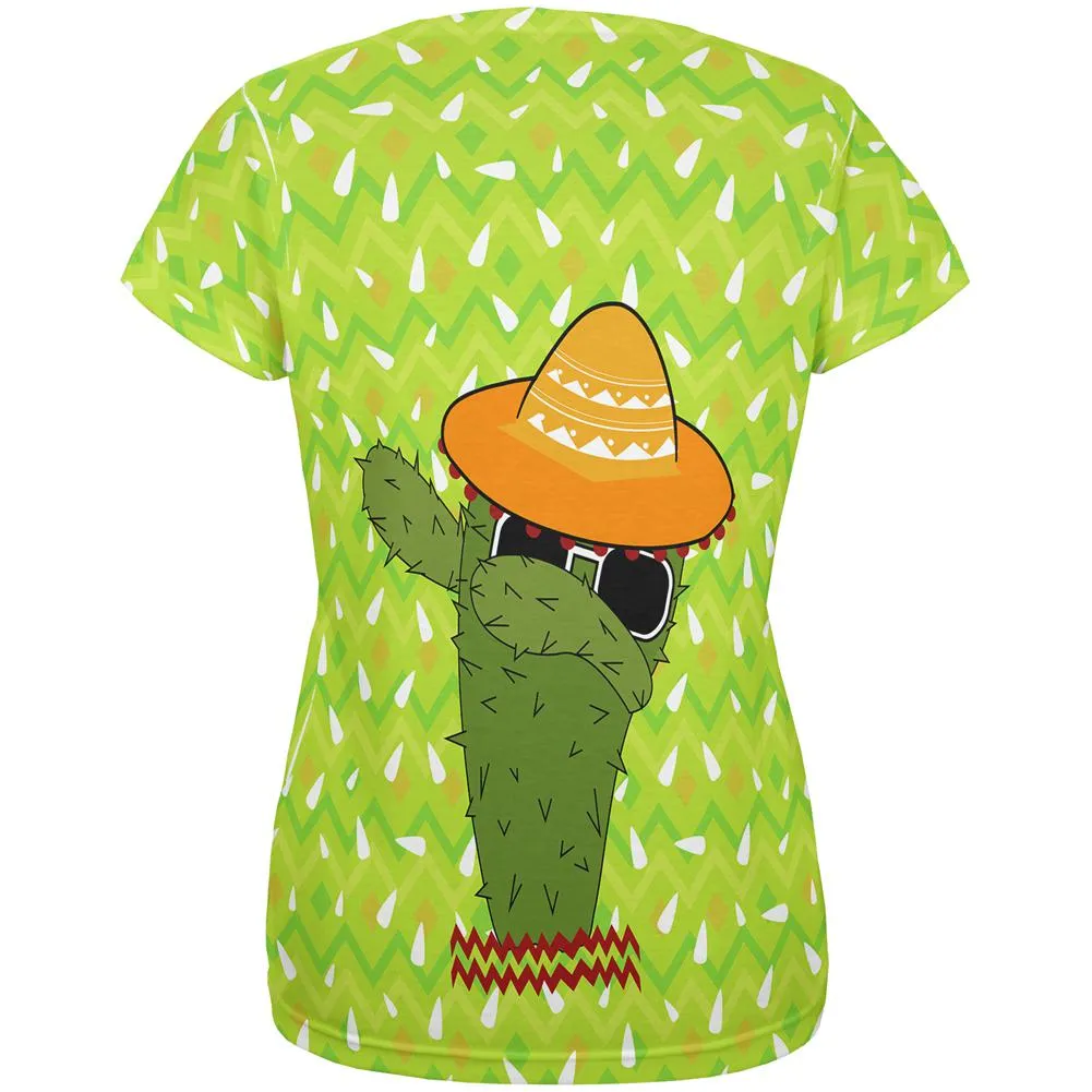 Cinco de Mayo Dabbing Cactus Let's Fiesta Party All Over Womens T Shirt sold by Old Glory product image thumbnail 2