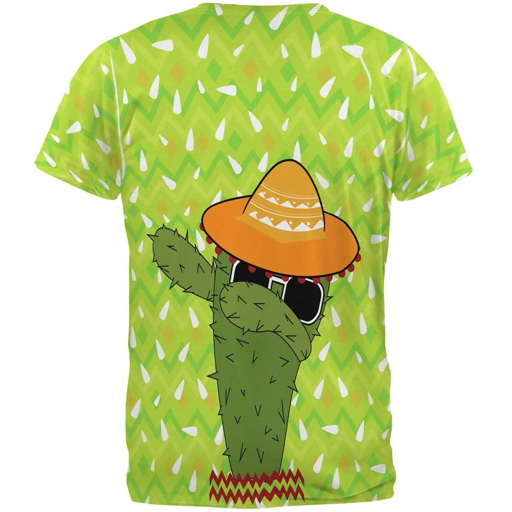 Cinco de Mayo Dabbing Cactus Let's Fiesta Party All Over Mens T Shirt sold by Old Glory product image thumbnail 2