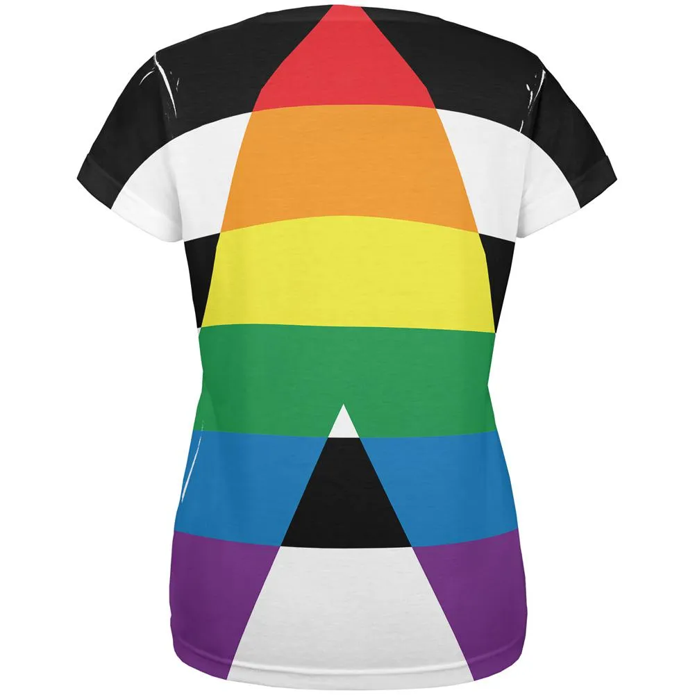 LGBT Straight Ally Pride Flag All Over Womens T Shirt sold by Old Glory product image thumbnail 2