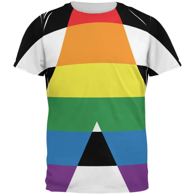 LGBT Straight Ally Pride Flag All Over Mens T Shirt sold by Old Glory