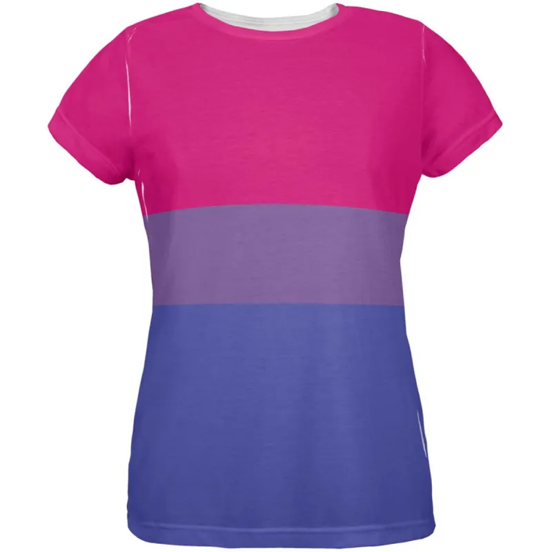 LGBT Bisexual Pride Flag All Over Womens T Shirt sold by Old Glory