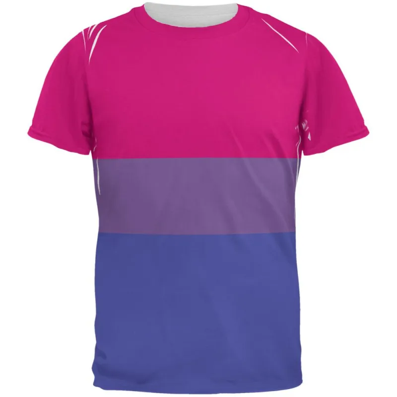LGBT Bisexual Pride Flag All Over Mens T Shirt sold by Old Glory