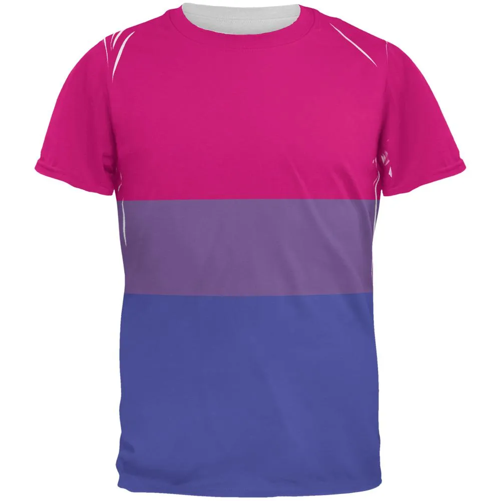 LGBT Bisexual Pride Flag All Over Mens T Shirt sold by Old Glory