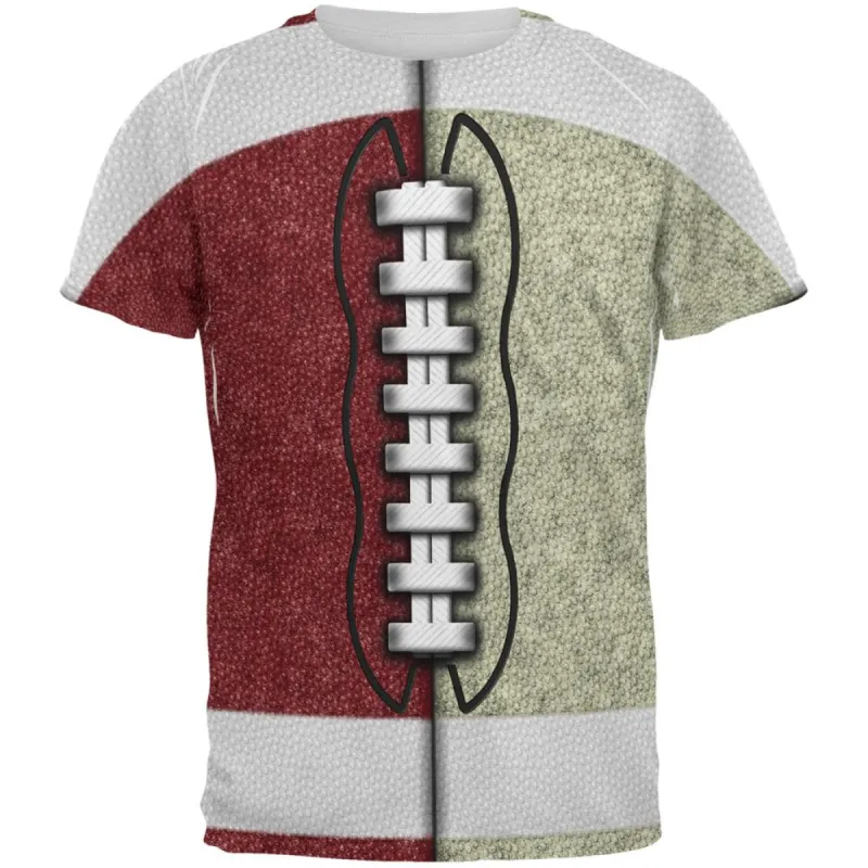 Fantasy Football Team Maroon and Gold All Over Mens T Shirt sold by Old Glory