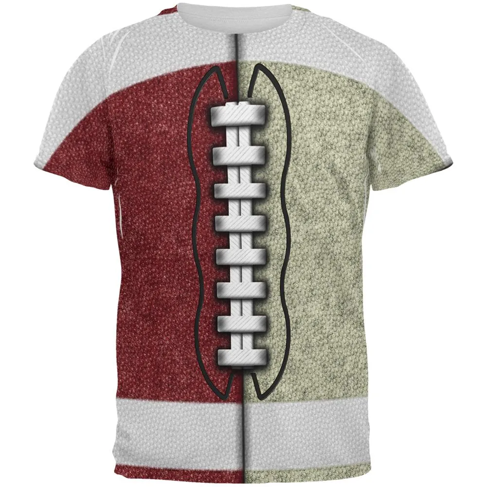 Fantasy Football Team Maroon and Gold All Over Mens T Shirt sold by Old Glory