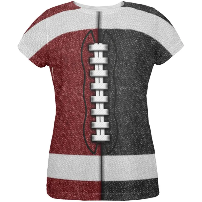 Fantasy Football Team Maroon and Black All Over Womens T Shirt sold by Old Glory