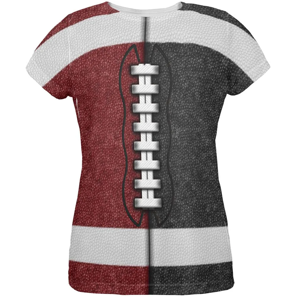 Fantasy Football Team Maroon and Black All Over Womens T Shirt sold by Old Glory