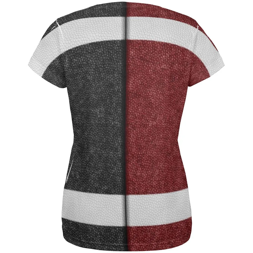 Fantasy Football Team Maroon and Black All Over Womens T Shirt sold by Old Glory product image thumbnail 2