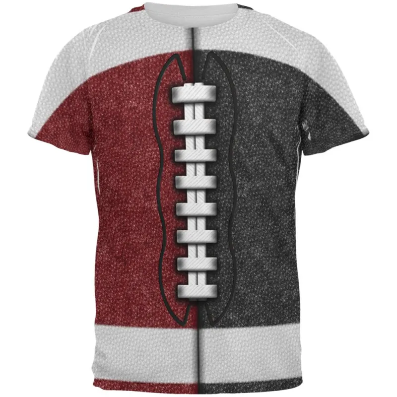 Fantasy Football Team Maroon and Black All Over Mens T Shirt sold by Old Glory