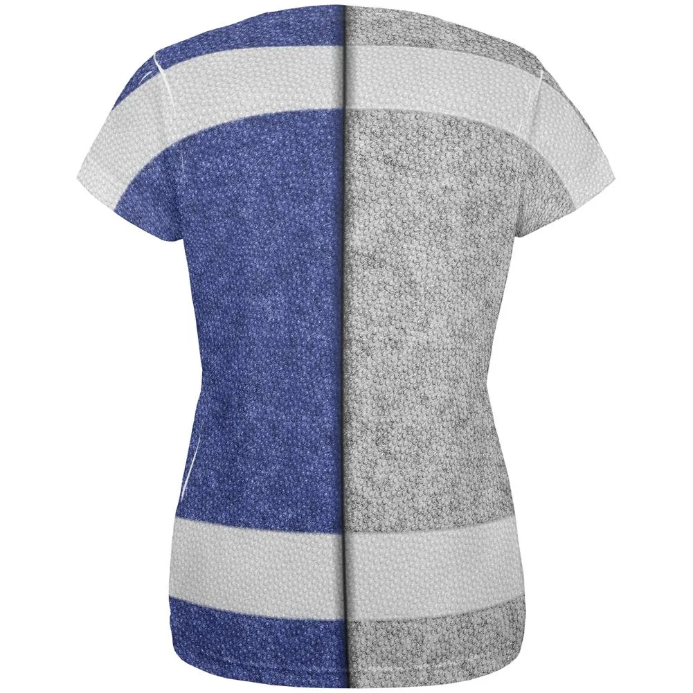 Fantasy Football Team Grey and Blue All Over Womens T Shirt sold by Old Glory product image thumbnail 2