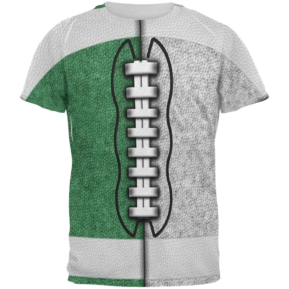 Fantasy Football Team Green and White All Over Mens T Shirt sold by Old Glory
