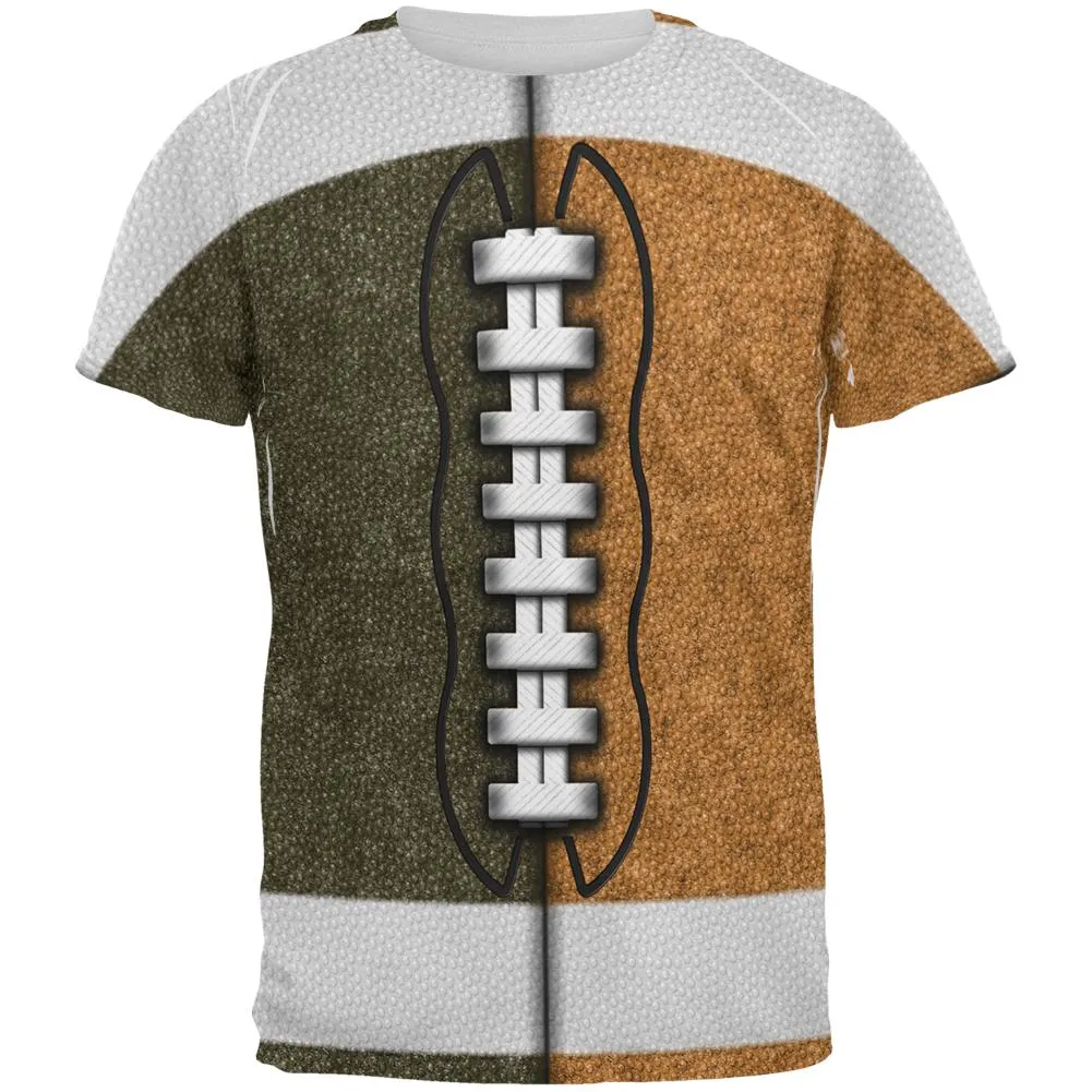 Fantasy Football Team Brown and Rust All Over Mens T Shirt sold by Old Glory