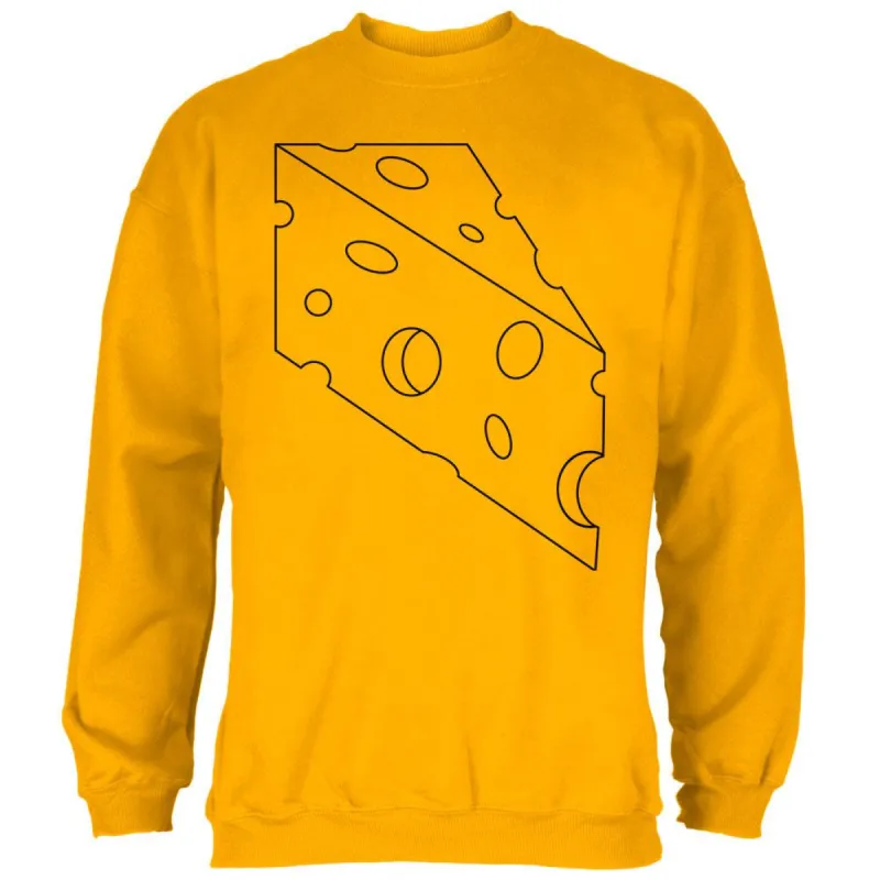 Halloween Swiss Cheese Food Costume Mens Sweatshirt sold by Old Glory
