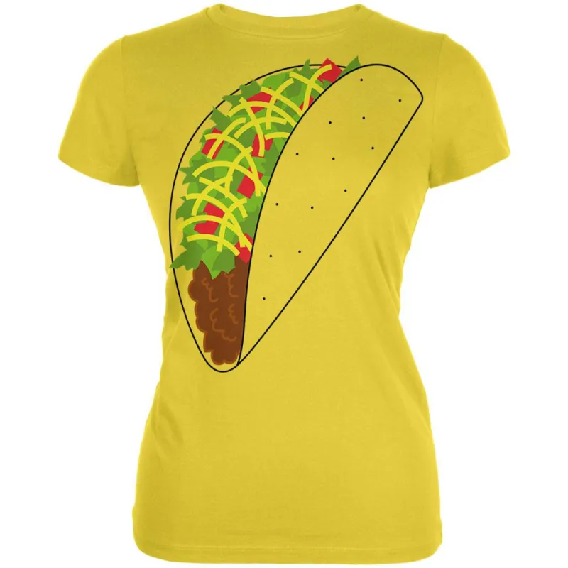 Halloween Taco Food Costume Juniors Soft T Shirt sold by Old Glory