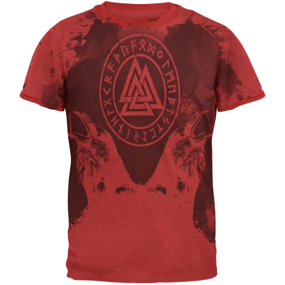Viking Odin's Ravens Huginn And Muninn Mens Ringer T Shirt sold by Old Glory product image thumbnail 4