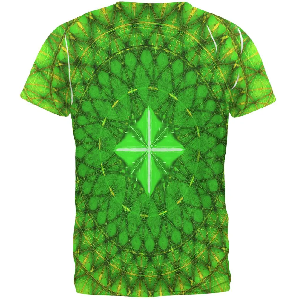 St Patrick's Day Shamrock Fractal Mandala All Over Mens T Shirt sold by Old Glory product image thumbnail 2