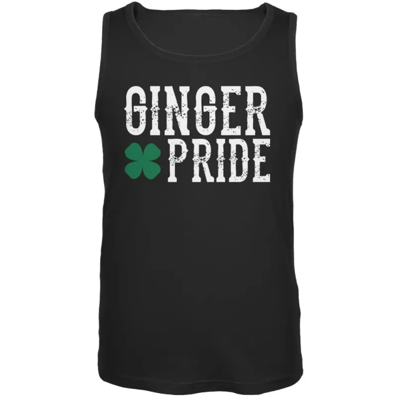 St Patrick's Day Ginger Pride Mens Tank Top sold by Old Glory