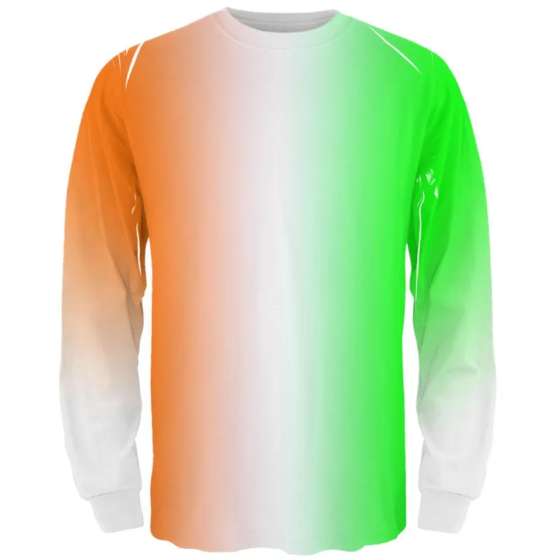 St Patricks Day Irish Fade All Over Adult Long Sleeve T-Shirt sold by Old Glory