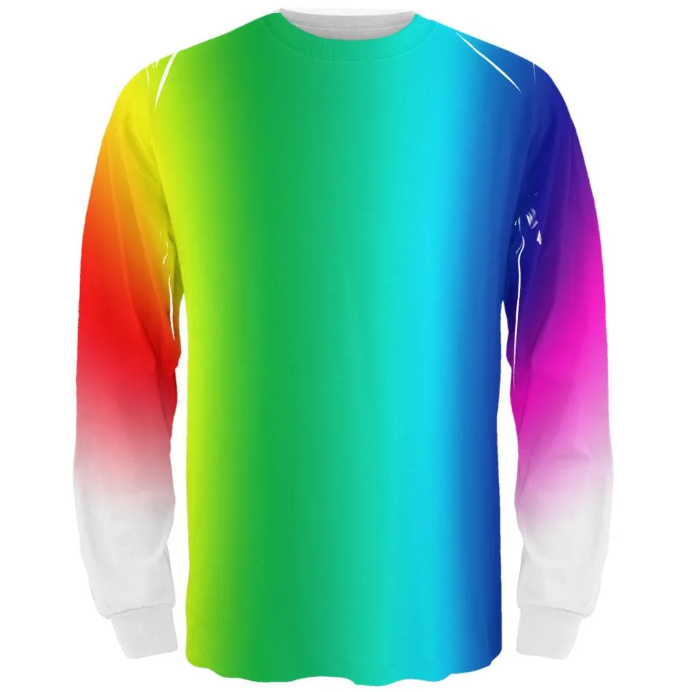 LGBT Rainbow Fade All Over Adult Long Sleeve T-Shirt sold by Old Glory