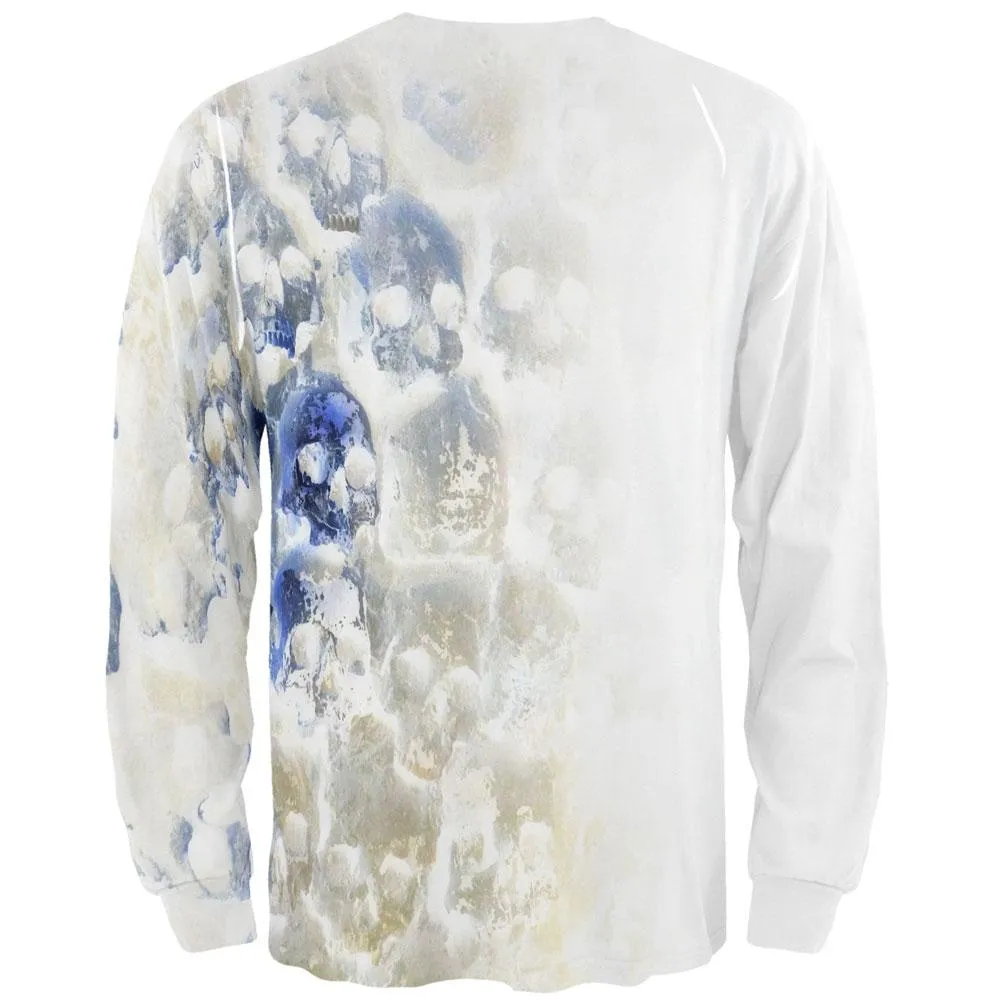Halloween Wall of Skulls All Over Adult Long Sleeve T-Shirt sold by Old Glory product image thumbnail 2