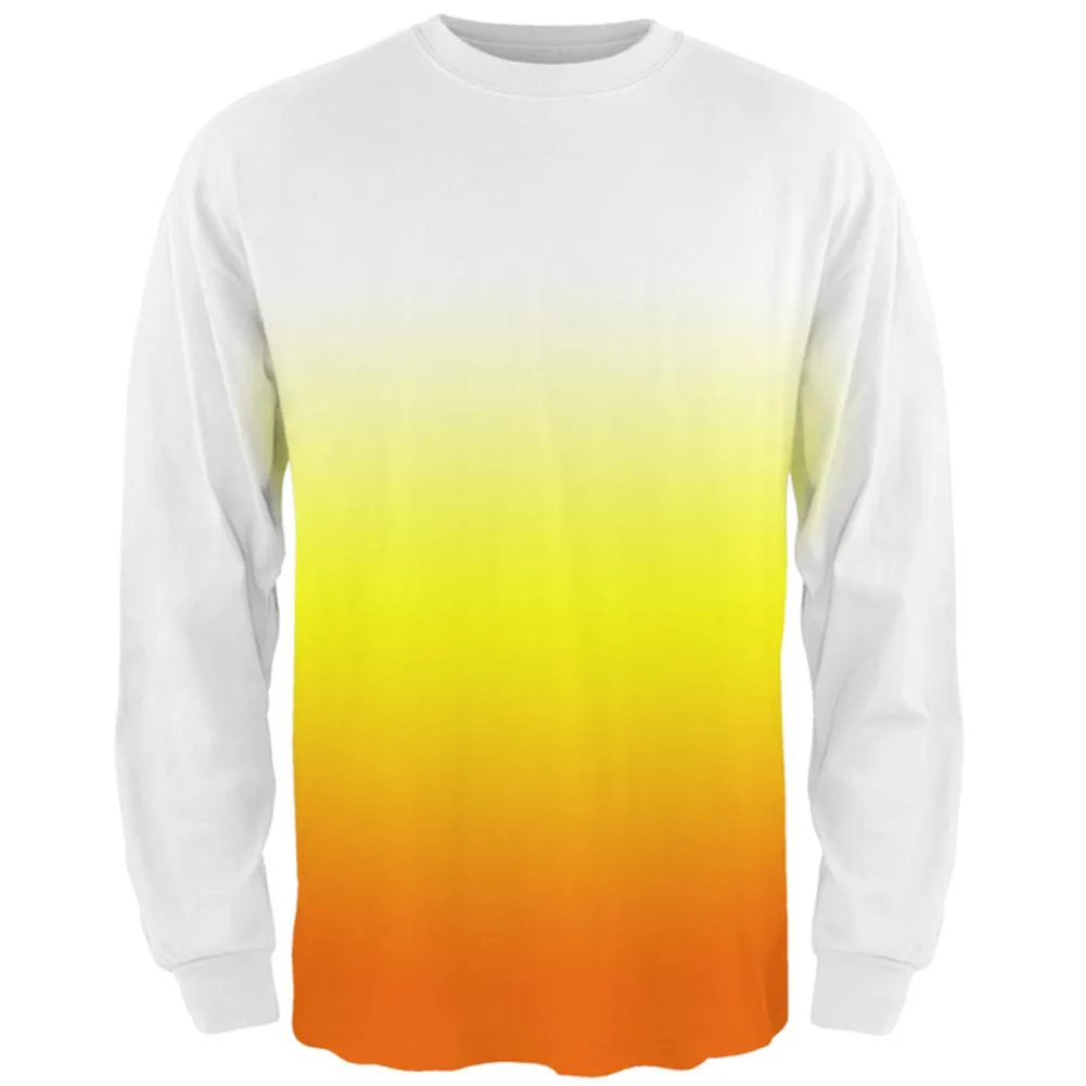 Halloween Candy Corn Ombre Costume All Over Mens Long Sleeve T Shirt sold by Old Glory