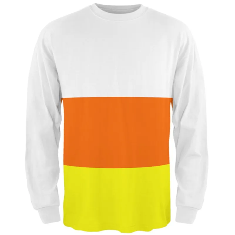 Halloween Candy Corn Costume All Over Mens Long Sleeve T Shirt sold by Old Glory