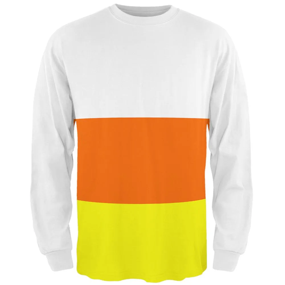 Halloween Candy Corn Costume All Over Mens Long Sleeve T Shirt sold by Old Glory