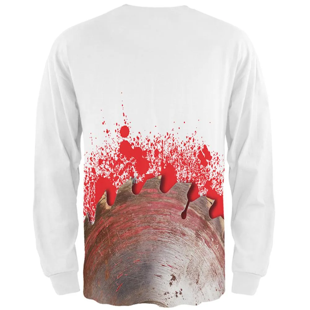 Halloween Bloody Saw Blade Massacre All Over Mens Long Sleeve T Shirt sold by Old Glory product image thumbnail 2