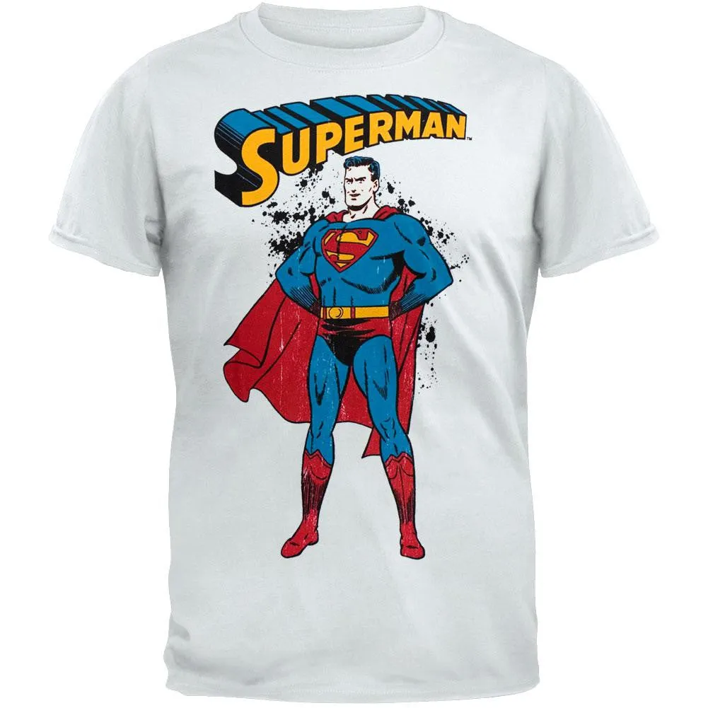 Superman - Distressed Stance T-Shirt sold by Old Glory